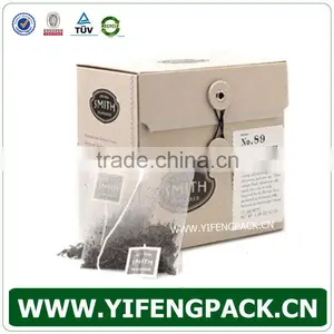 2016 Deluxe Matt Black Tea Box Recycled Paper Stamping Logo Packing Cardboard Boxes Wholesale thumbnail-2