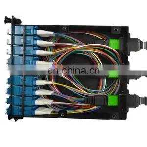 OS2 OM3 OM4 12 24 36 Fiber Optic MTP MPO LC Cassette Module thumbnail-5