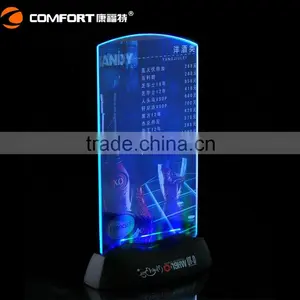 High Quality Illuminated Plastic Led Menu Covers thumbnail-6