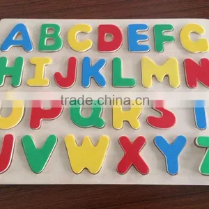 2015 The Natural Process Of Wooden Puzzles Toy Most Popular Kids Learning Letters thumbnail-2