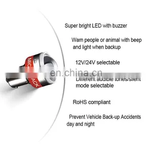 Quality Product Car Led Bulb Backup Reversing Light With Beep Alarm 105dB Warning Volume thumbnail-4