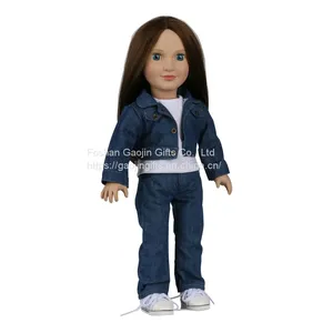 Soft Enamel Simulation Baby Doll 18 Inches Reborn American Girl Doll Can Change at Will Toy Doll thumbnail-3