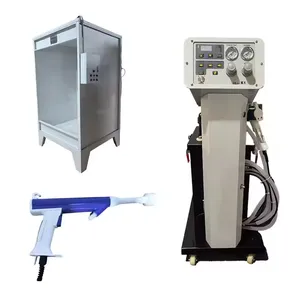 K1 Electrostatic Flocking Machine With Filter Element Environmental Powder Recovery Electrostatic Spraying Booth thumbnail-1