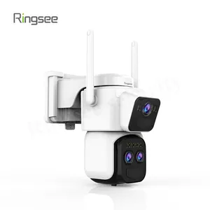 Ringsee™ New 3 Lens Smart Camera Three Screen WiFi IP Smart Camera Okam Pan-Tilt Waterproof CCTV Network Camera With WIFI 4G thumbnail-4