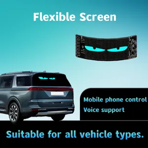 USB Scrolling Message IP65 LED Matrix Panel Light Digital Display Advertising Screen App-Controlled LED Car Sign Board thumbnail-2