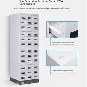 Cold Rolled Steel Pathology Slide Cabinet - 14,000 Slides Capacity, Anti-Dust Dividers for Humid Climates thumbnail-1