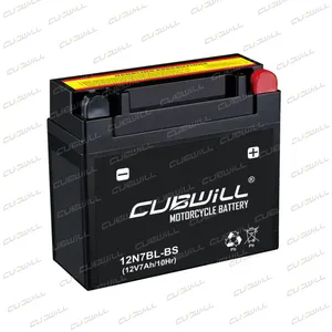 High Performance AGM 12V 7ah Maintenance Free Motorcycle Battery 12n7bl-BS Replacement for Honda Cg125 Cgl125 Cgl150 Cg150 Cg200 Cg250 thumbnail-3