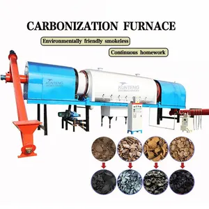 Lithium Battery Carbonization Equipment Mushroom Residue Sawdust Continuous Carbonization Furnace thumbnail-1