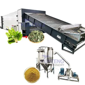 Automatic Herbal Leaf Drying Machine Plantain Washing Drying Grinding Packing Production Line thumbnail-1