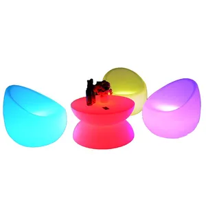 Outdoor Activities Illuminated Furniture Parties Weddings Illuminated Tables and Chairs 16 Color Variations IP65 Waterproof thumbnail-4