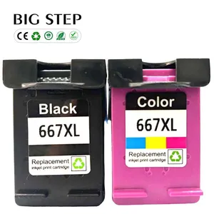Wholesale Ink Cartridge HP 667 667 XL 667 HP667 Color Inkjet Compatible for HP Deskjet Ink Advantage 1275 Printer thumbnail-1