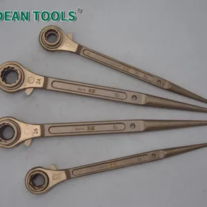 Aluminum Bronze Non-Sparking Ratchet Wrench Size 10 mm Square Drive Anti-Corrosion,Non Sparking Double Side Ratchet Wrench thumbnail-5