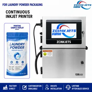 Detergent Powder Bag CIJ Printer for Date Code Batch Tracking and Flexible Packaging Applications thumbnail-1