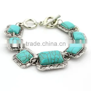 2015 YiWu New Products European and American Fashion Turquoise Bracelet thumbnail-2