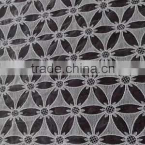 2016 High Quality Lace Accessory Hot 100% Cotton Fabric Organdy Full Lace For Garment thumbnail-3