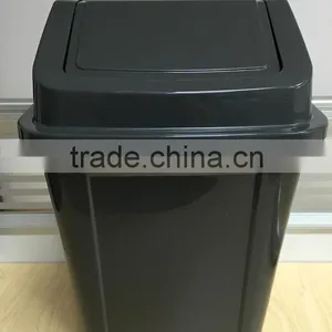 30 Litre Square Swing Bin Trash Container Garbage Bin Pressure Lid Waste Can thumbnail-3
