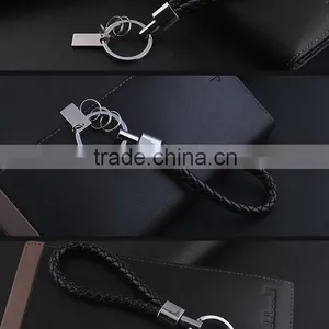 High-grade Leather Key Ring Beautifully Creative Rope Car Leather Strap Key Chain thumbnail-4