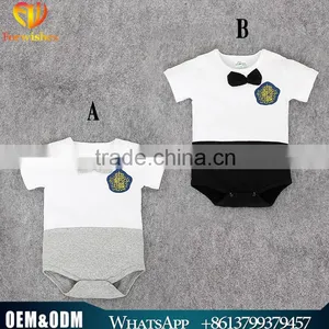 Latest Design British Style Baby Boy Romper Toddler Baby Jumpsuit Newborn Baby Clothes thumbnail-1