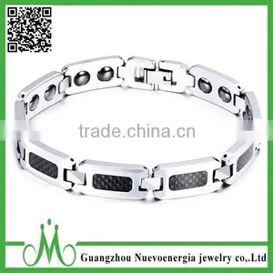 High Quality Unisex Tungsten Bracelet Metal Gold Plating Jewelry Trending Hot Products Thin Magnetic Bracelet thumbnail-2
