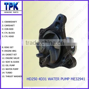 6D15 6D15T Water Pump ME787131, HD800-5/7 HD900-5/7 Engine Parts thumbnail-2
