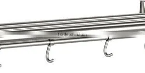 Stainless Steel Bathroom Towel Rack, Folding Towel Shelf, Towel Rail for Bathroom thumbnail-1