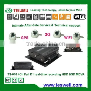 4CH D1 HDD Vehicle Mobile DVR 8ch HDD/SSD MDVR With 3G/WIFI/GPS thumbnail-1