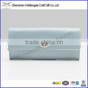 Exquisite Fashion Light Blue PU Leather Travel Jewelry Case thumbnail-3