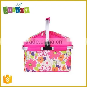 Factory Good Quality Folding Picnic Basket, Picnic Cooler Bag, Cooler Basket thumbnail-5