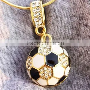 Wholesale Crystal Football Charms thumbnail-1
