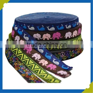 Jacquard Style and 100% Polyester Material Woven Tape thumbnail-6