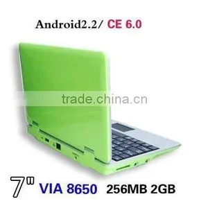 7 Mini Netbook for Gift 800Mhz With WIFI Windows CE 6.0 Mini Laptop thumbnail-1