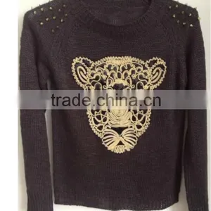 Ladies' Hot Sell Knitted Sweaters thumbnail-1