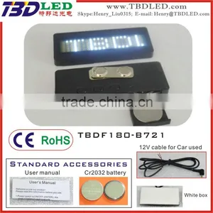 Ultra-thin Usb Rechargeable Prammable Mini Led Name Card/sales Promotion Led Card Screen/mini Led Display thumbnail-1