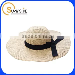 SUNNY SHINE Custom Fashion Beige Wide Brim Fedora Hats thumbnail-1