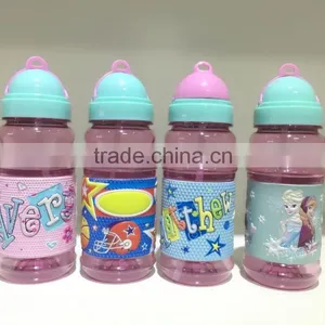 Promotional 2016 New Design Dome Lid Lovely Kids Bottle With Straw 350ml thumbnail-1