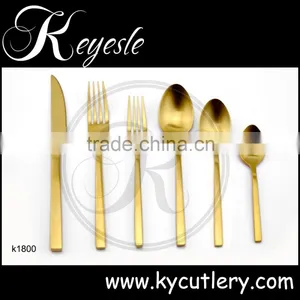 Gold Cutlery Set, Copper Cutlery, Wedding Knife and Fork Set Quality Choice thumbnail-4