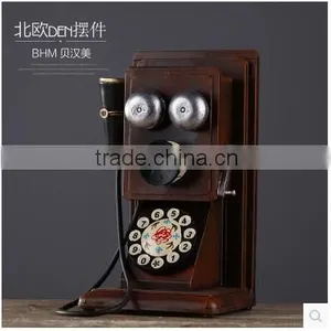 Retro Antique Iron Craft Artificial Telephone Home Decoration Supplier's Choice thumbnail-1