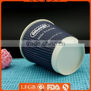 New Style Good Heat-Insulated Corrugated Ripple Wall Paper Cup,corrugated Paper Cup thumbnail-2