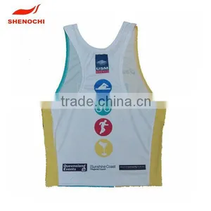 2014 Logo Printed Fashionable Mens Gym Singlets thumbnail-1