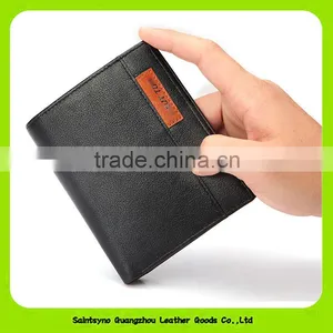 16389 Wholesale Classical Top Grain Leather Wallets for Men Personalized thumbnail-2