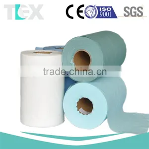 [China Factory] High Tensile Industrial Cleaning Woodpulp Spunlaced Wiper thumbnail-4