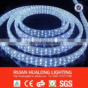 Flat 3/4/5 Wires 36/48/54/72/90/108led/m 110v/220v Waterproof-ip68 Warm White CE &Rohs Led Rope Light thumbnail-2