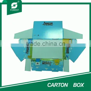 BLUE PRINTING PAPER CARDBOARD FOLDING MATT DISPLAY BOX thumbnail-4
