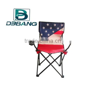 Ployester Flag Folding Camping Chair With Flag Printing thumbnail-1