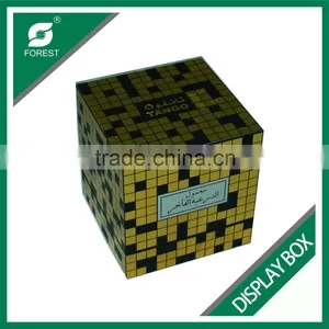 HIGH QUALITY CUBE SHAPE CARDBOARD GIFT DISPLAY BOX FOR DISPLAYING JEWELLERYS thumbnail-6
