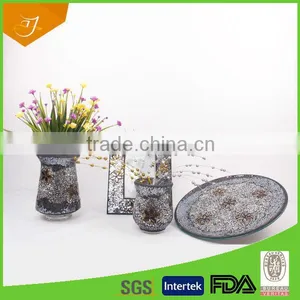 New Products 2014 Hot Glass Mosaic Vases Set, High Quality New Glass Mosaic Vases Set thumbnail-1