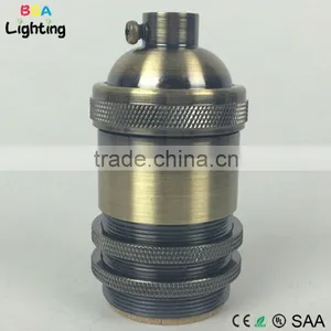 E26 Brass Modern Cage Pendant Light Socket for Chandelier thumbnail-2