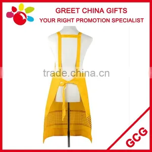 PVC Coated Waterproof Promotional Bib Kitchen Apron With Pockets thumbnail-2