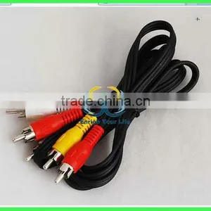 3RCA Plug to 3RCA Black av Cable thumbnail-1
