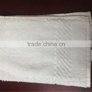 WHITE COTTON TERRY TOWEL thumbnail-1